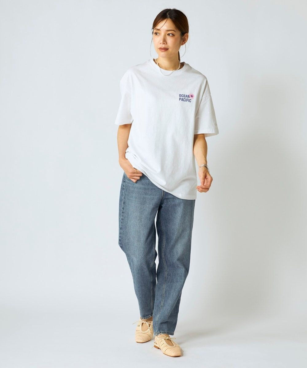 OP／FILA 【Ocean Pacific】フラワーバックプリントTシャツ 