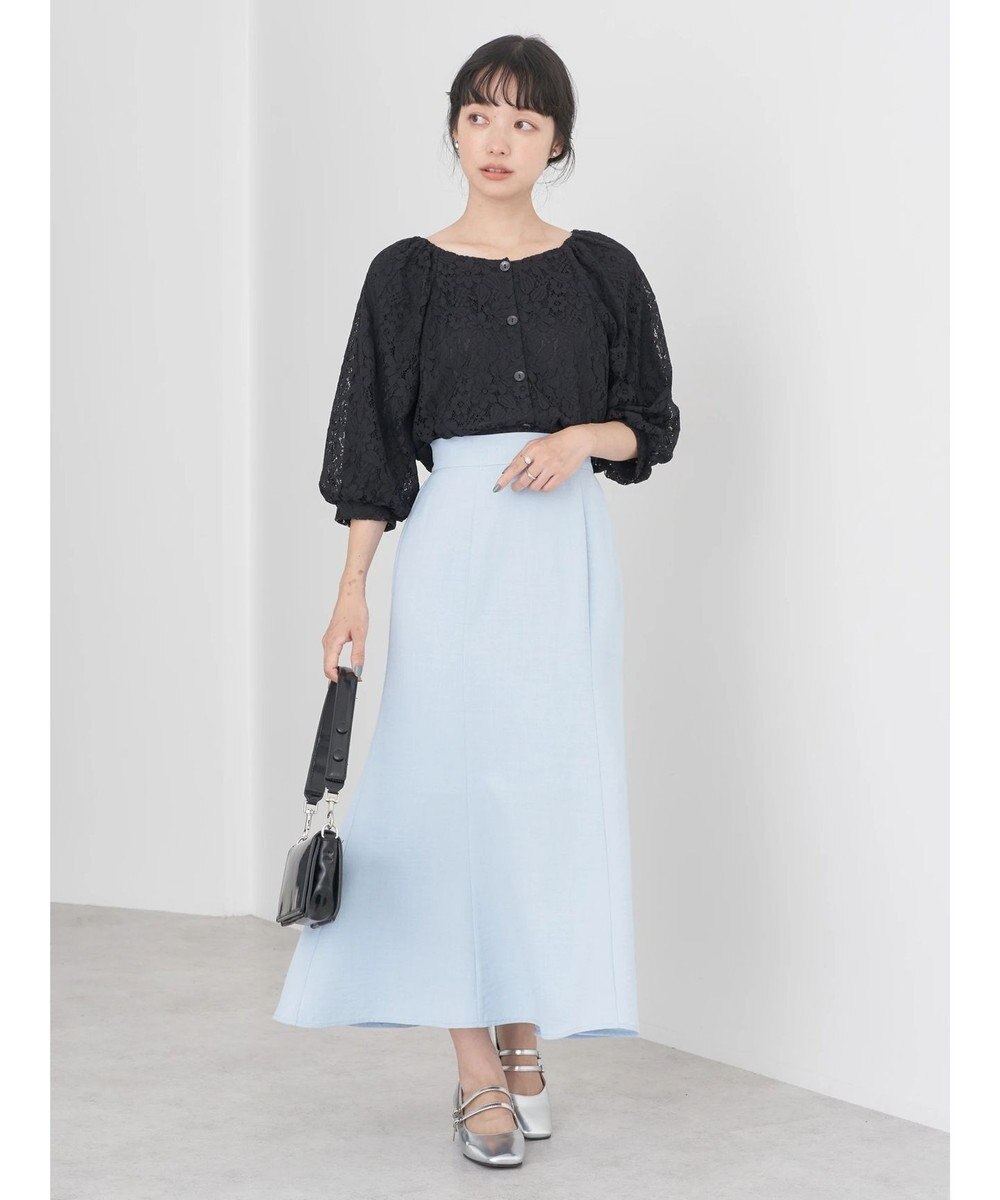 earth music&ecology フラワーレースブラウス 