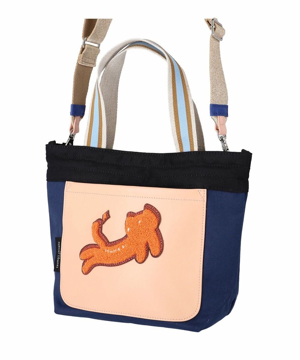 tsumori chisato CARRY キラミックスコンビ トートバッグ 2wayショルダー ネコ Sサイズ 