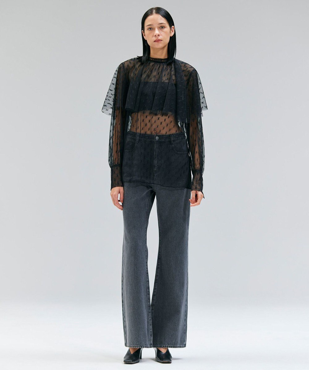 BEIGE， 【洗える・Oggi 11月号掲載】NAVIGLIO / フレアシルエットデニムパンツ 