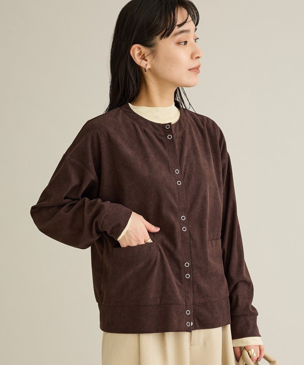 CRAFT STANDARD BOUTIQUE リングドットボタンカーディガン 