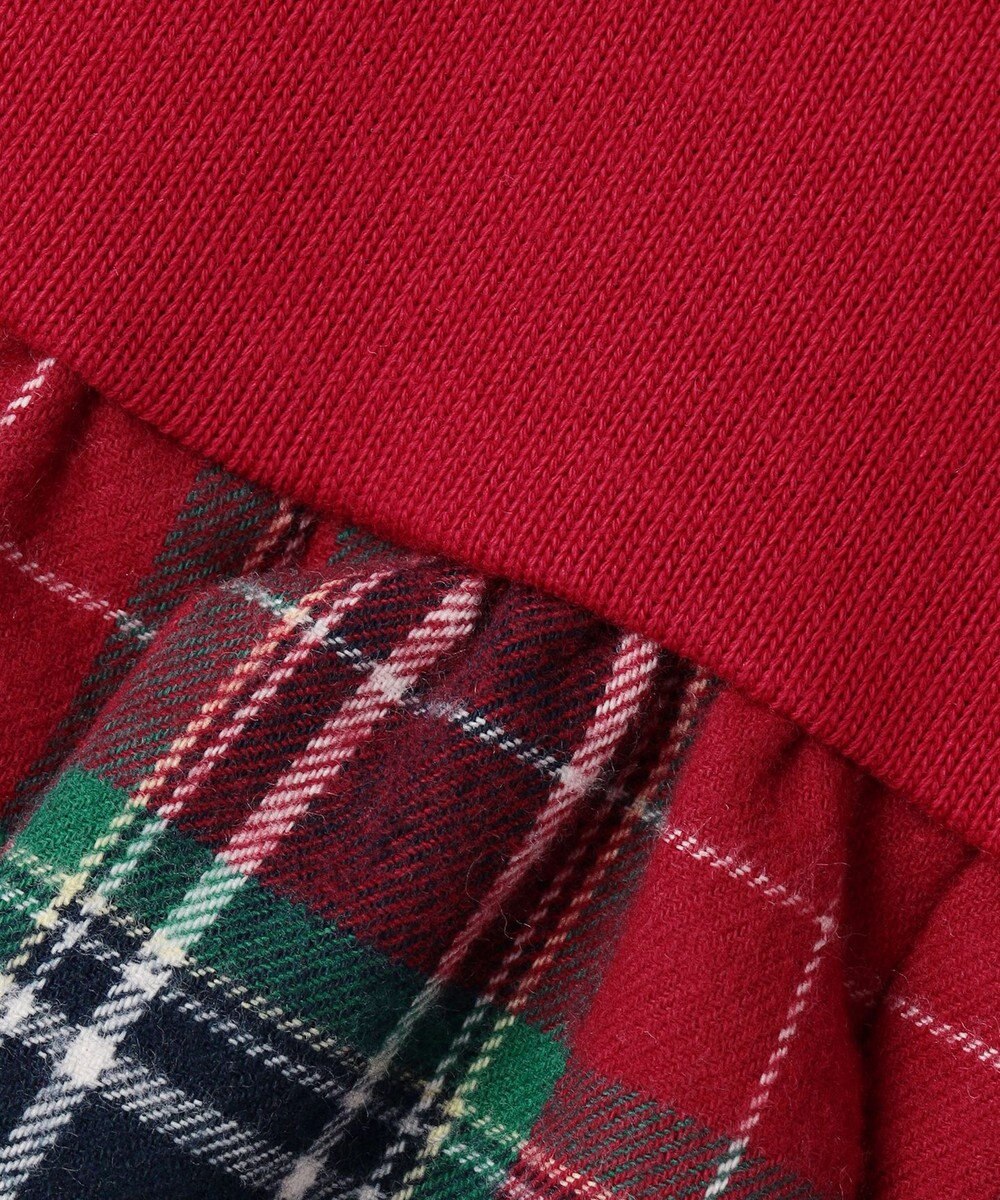 ANY KIDS チェック柄 ドッキング ワンピース 