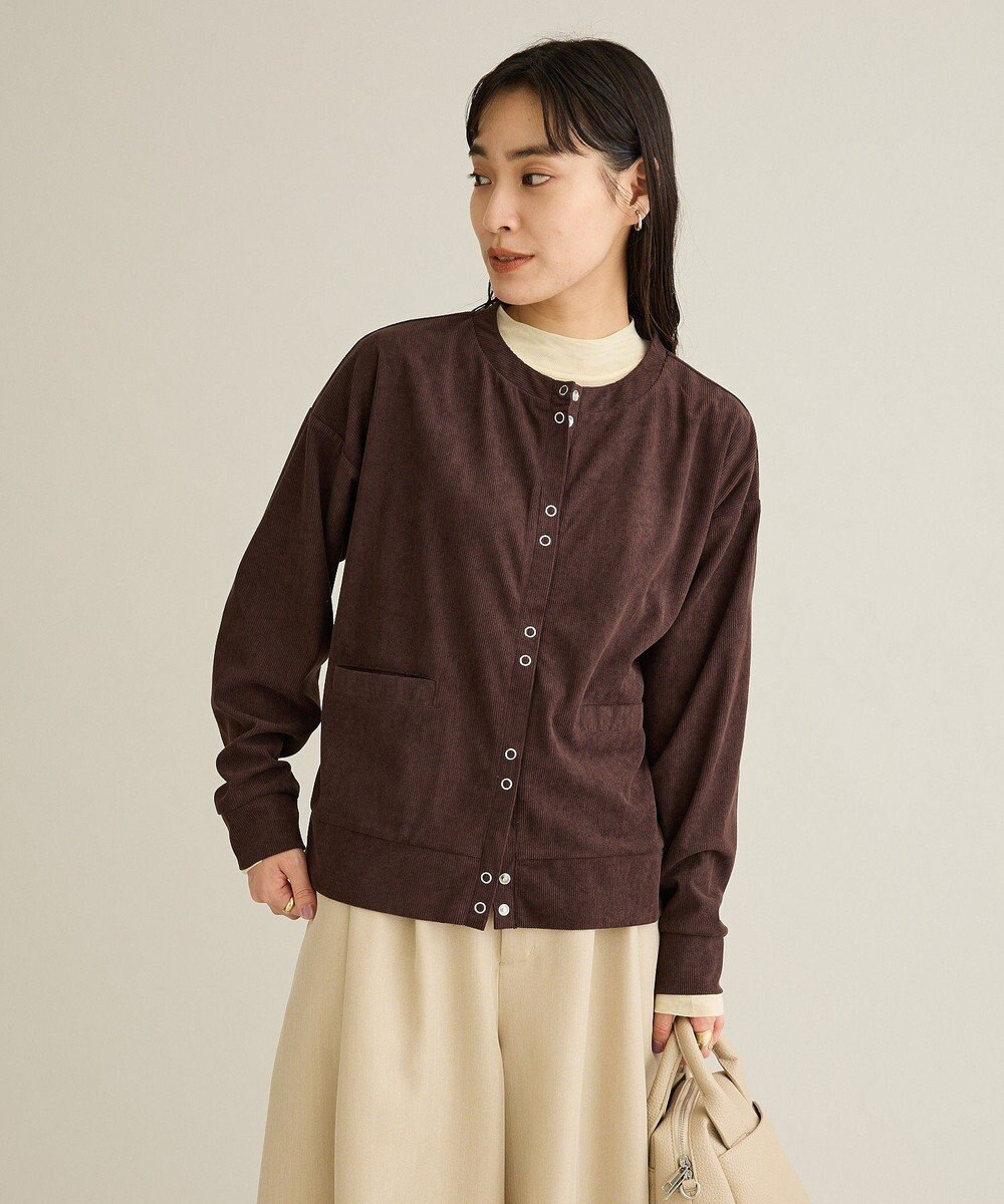 CRAFT STANDARD BOUTIQUE リングドットボタンカーディガン 