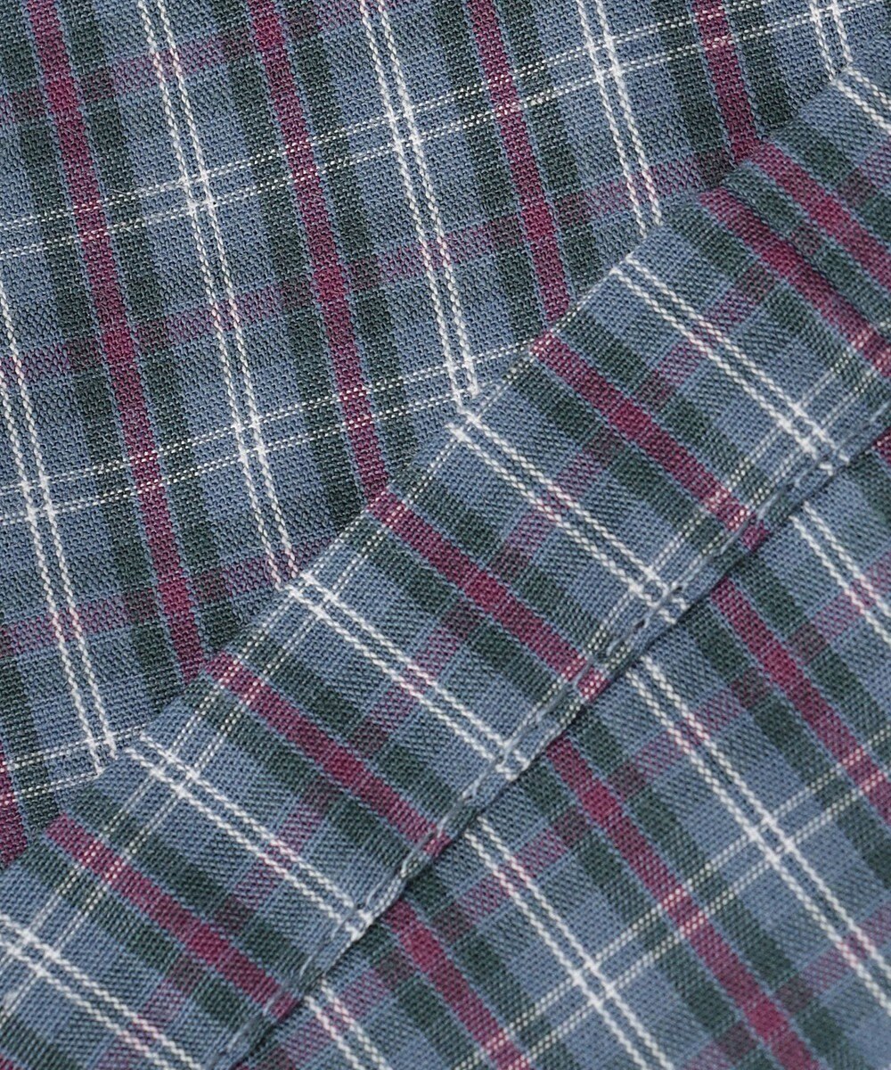 組曲 KIDS 【110-140㎝】チェックラッフル ブラウス 