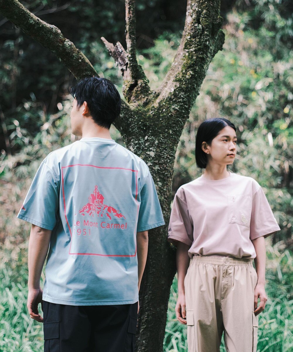 SHARE PARK MENS 【UVカット・吸水速乾・ストレッチ・軽量 】バックプリントポケットTシャツ（L・XLサイズ） 