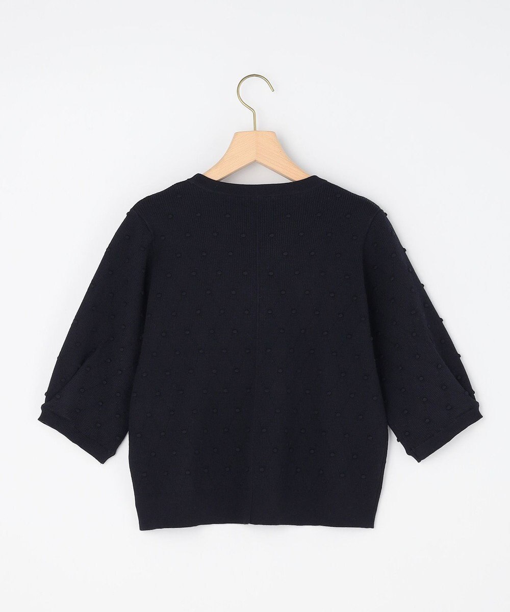 組曲 L 【先行予約・WEB限定】ポップコーンアーガイル5分袖 ニット 