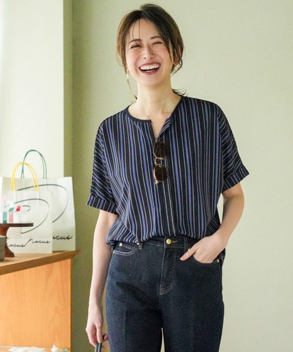 ANY SIS ジョーゼットフロントタック プルオーバー 