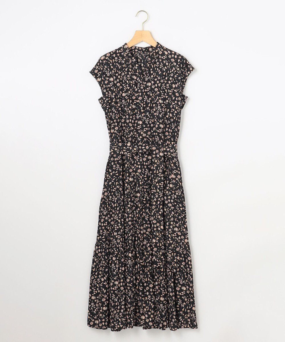 組曲 S 【WEB限定】ギャザーライトデシン ティアードワンピース 