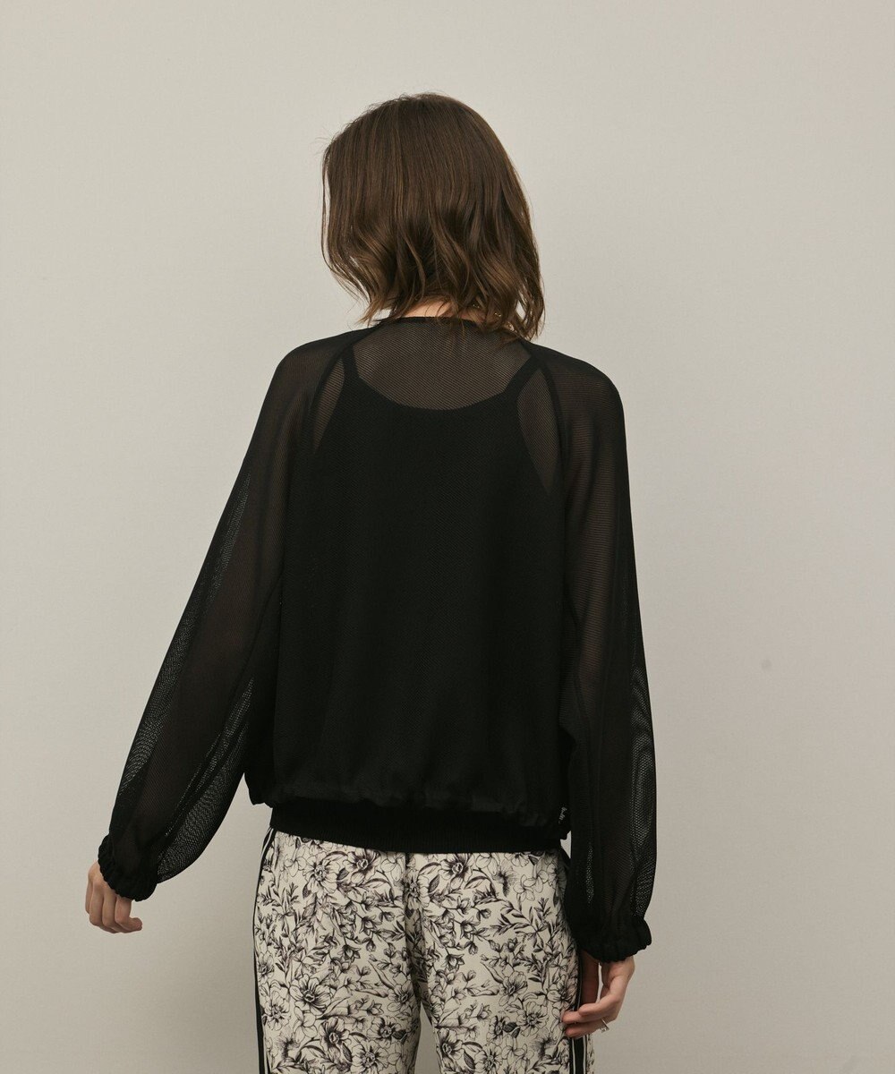 GRACE CONTINENTAL ノーカラーカラミブルゾン 