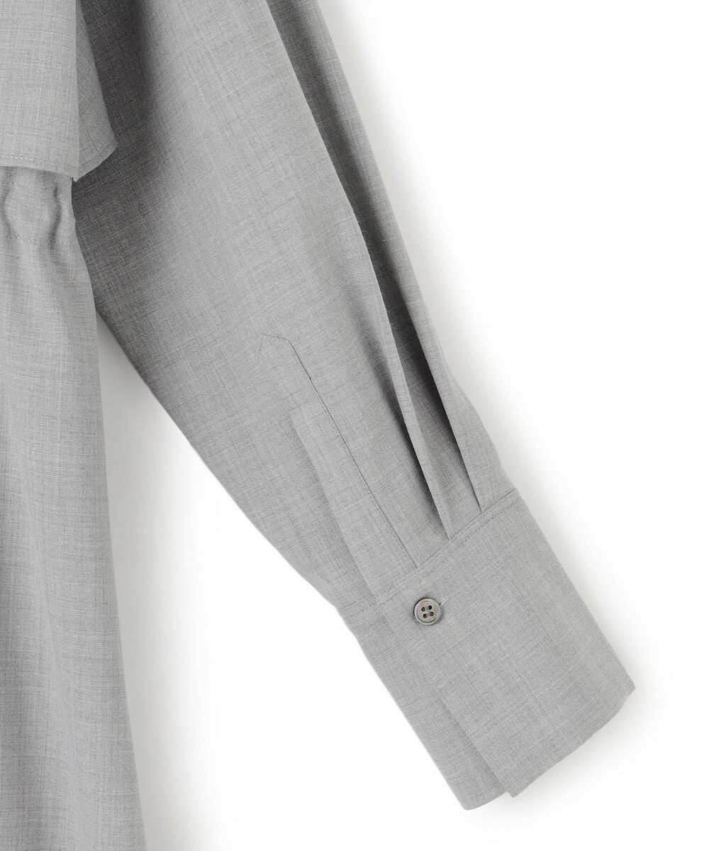 23区 【洗える】TWマットクロス シャツワンピース 