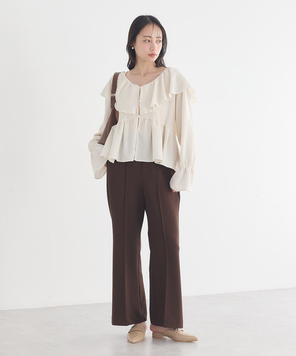 earth music&ecology センターシームフレアパンツ 