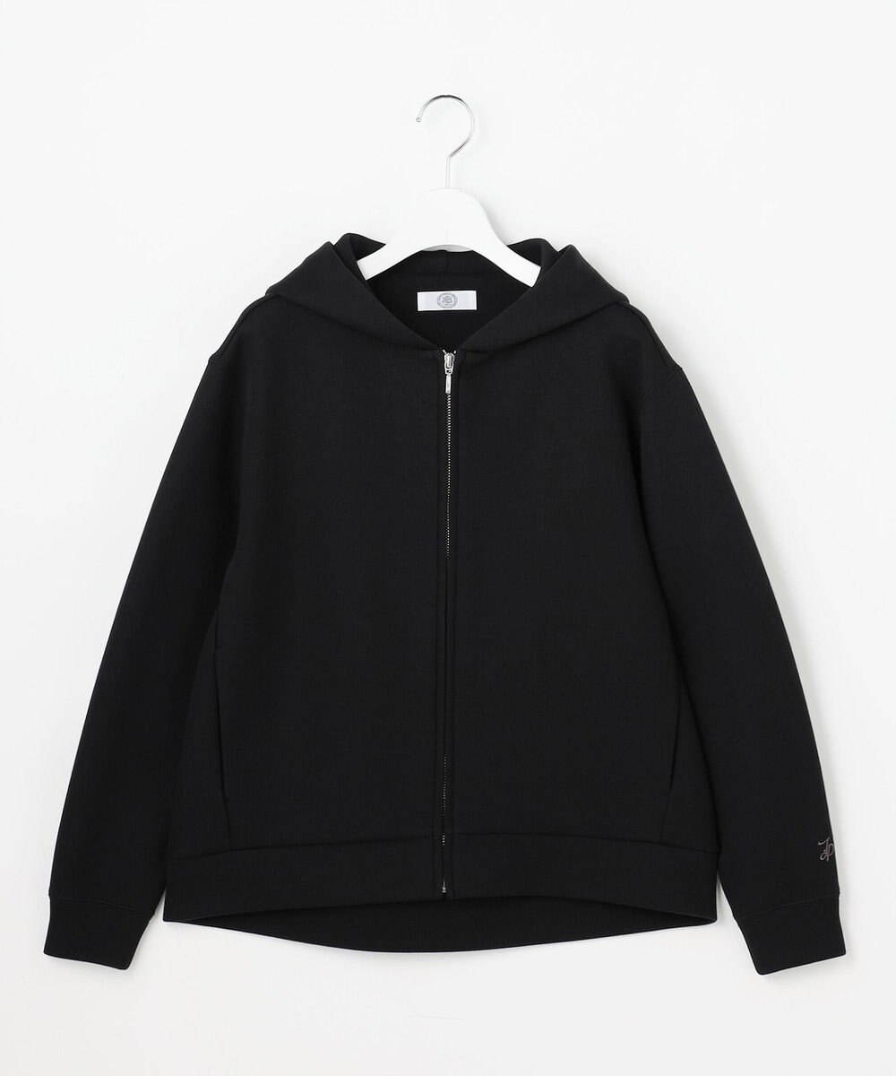 J.PRESS LADIES ダンボールジャージー ジップアップ パーカー 