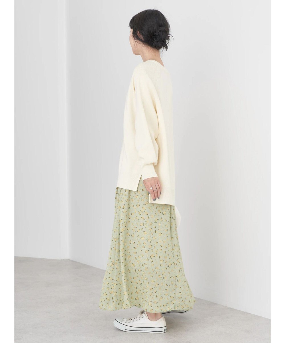 earth music&ecology キンモクセイ柄フレアスカート 