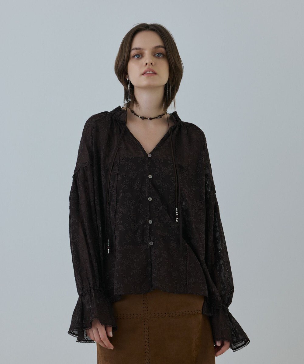 GRACE CONTINENTAL ヨウリュウembカフタンブラウス 