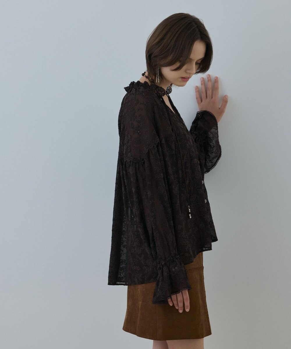 GRACE CONTINENTAL ヨウリュウembカフタンブラウス 