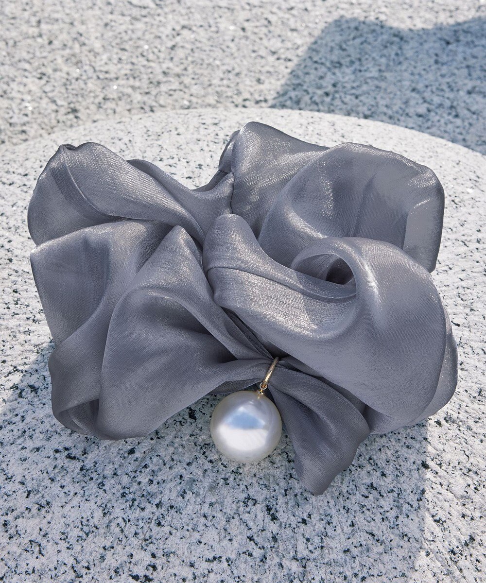 Tiaclasse パール付きオーガンジーシュシュ 