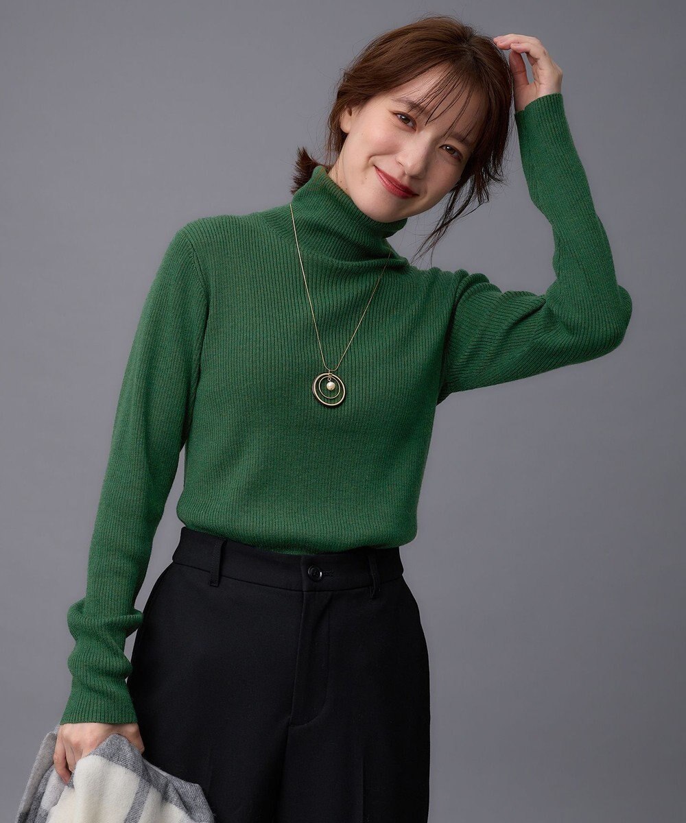 ANY ウールブレンドリブニット 