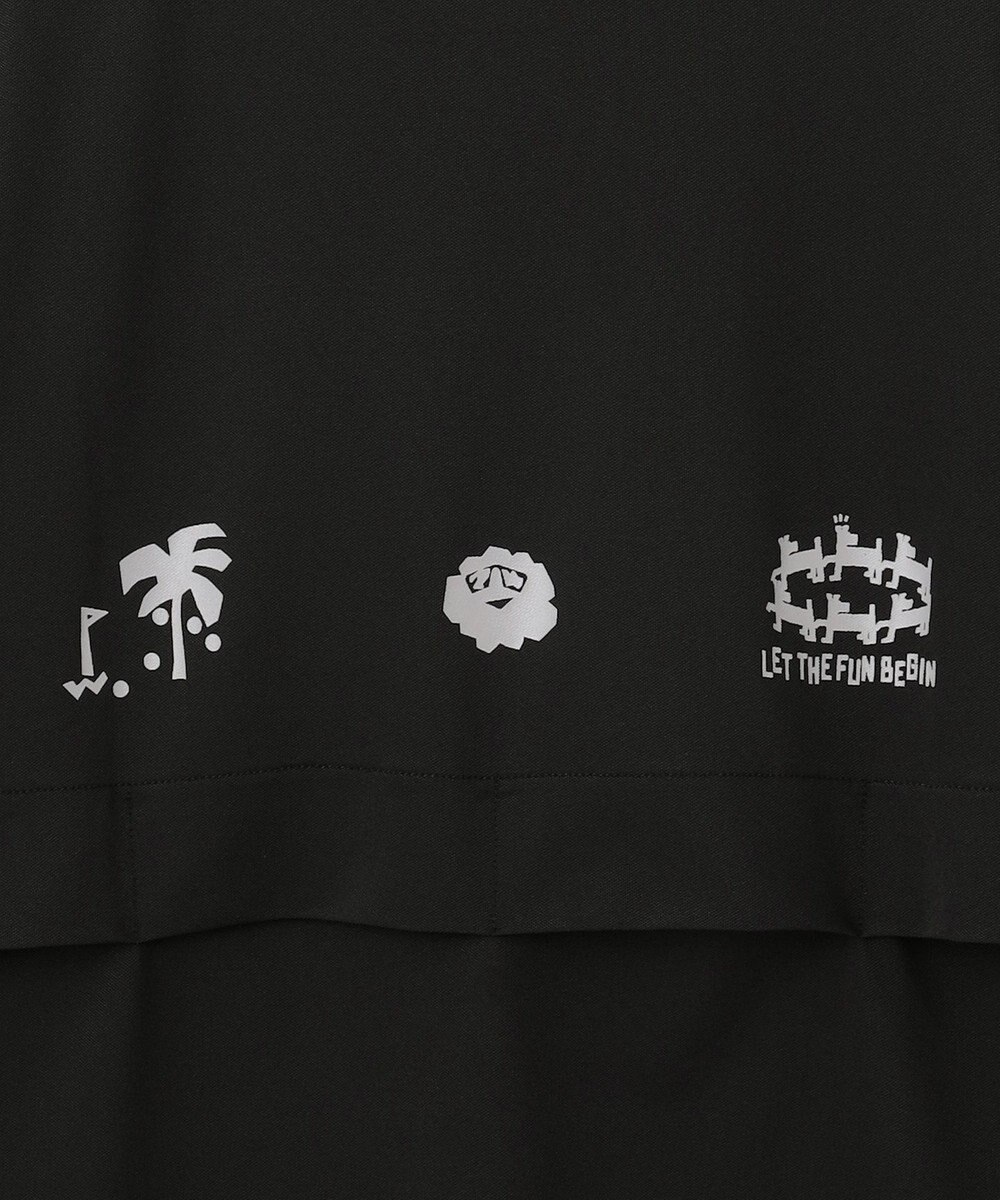 PW CIRCULUS 【吸水速乾 / ストレッチ】【MEN】ストレッチメッシュカノコ ベンチレーションモックT ゴルフ 