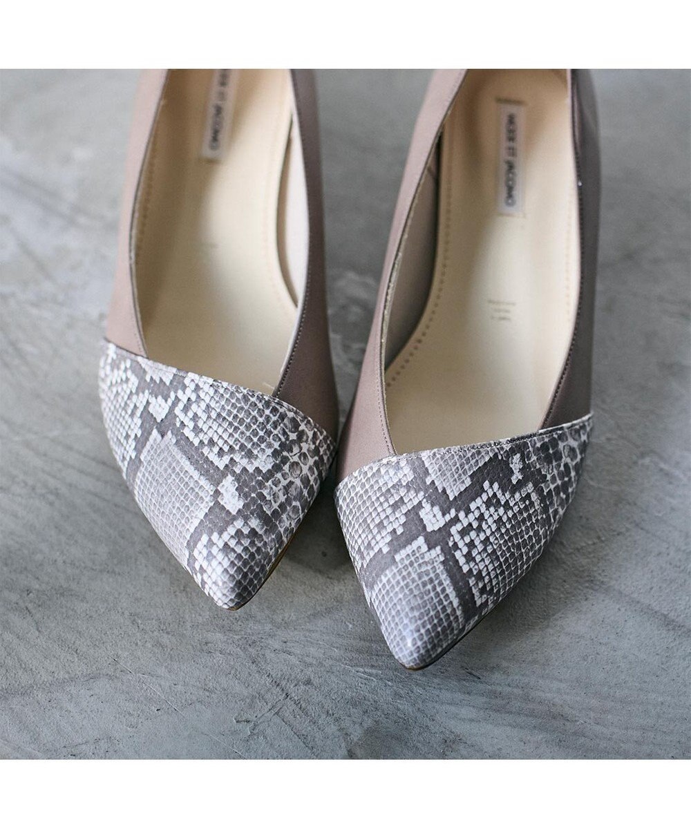 MODE ET JACOMO <MODE ET JACOMO>ポインテッドウェッジソールパンプス 