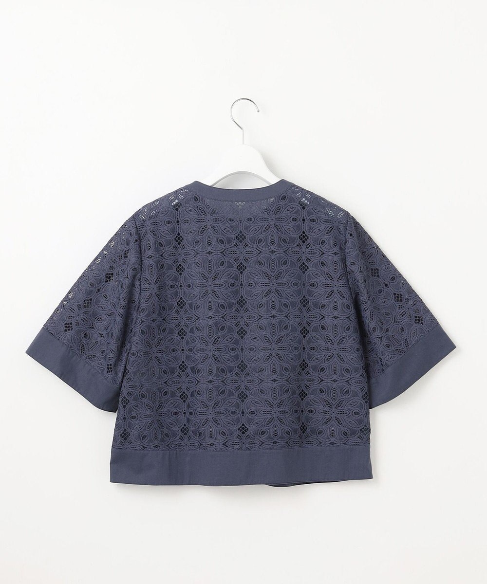 自由区 【カタログ掲載・洗える】フラワータイルレース ブラウス 