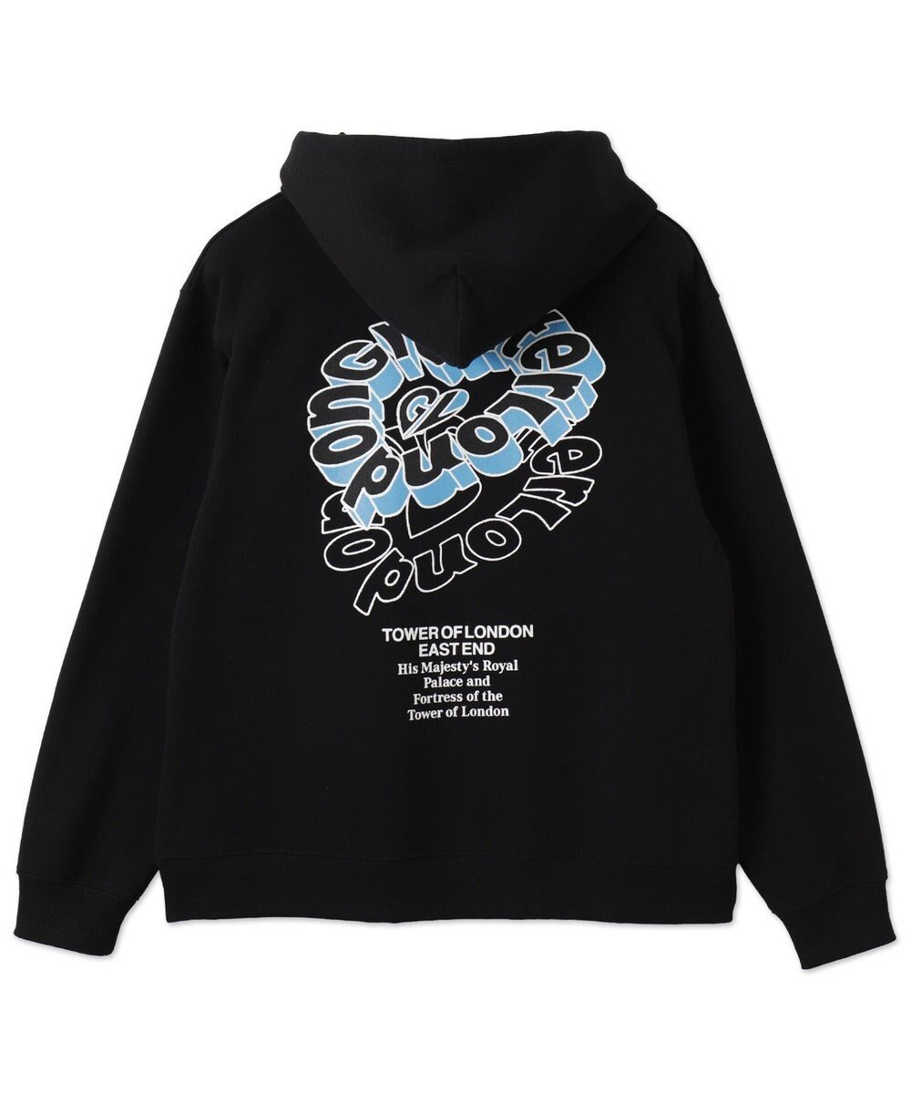 WEGO 【ユニセックス着用ITEM/裏起毛/SMLサイズ展開】リラックスフィットバックロゴジップパーカー 