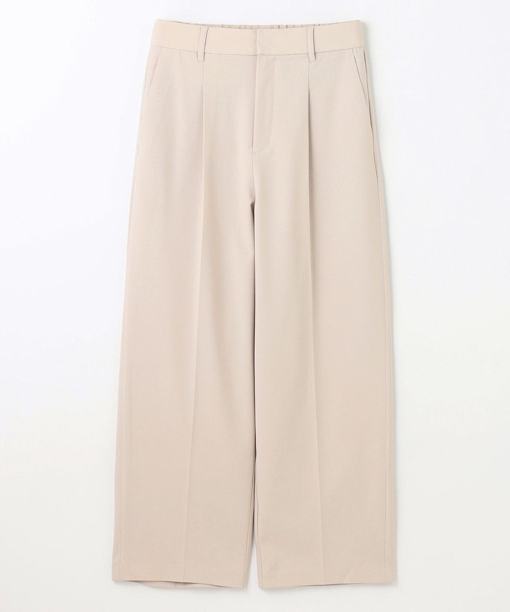 ANY L 【洗濯機可/ストレッチ/ウエストゴム/セットアップ可】イージーケアワイドパンツ 