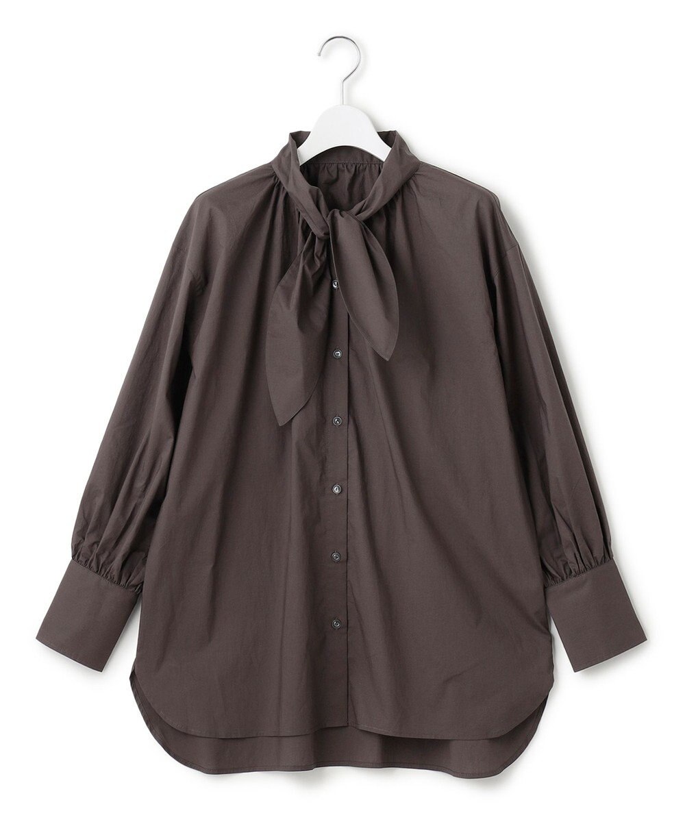 J.PRESS YORK STREET 【WOMEN】コットンボータイ ブラウス 