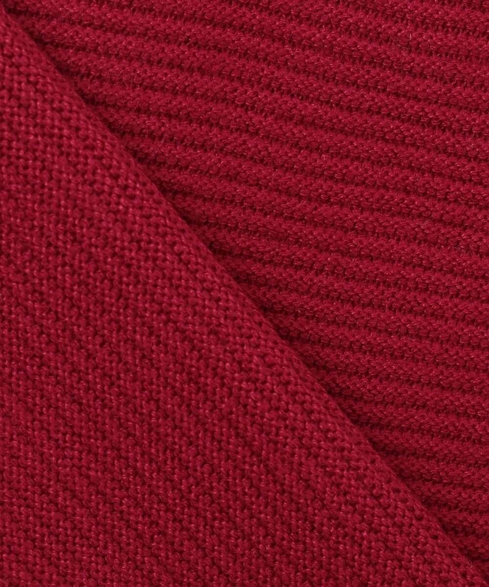 ANY L 【洗濯機可/6色展開】ラウンドネックガーターニット 