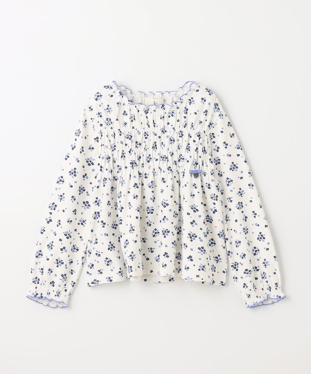 組曲 KIDS 【150-160cm】シャーリングブラウス Tシャツ 