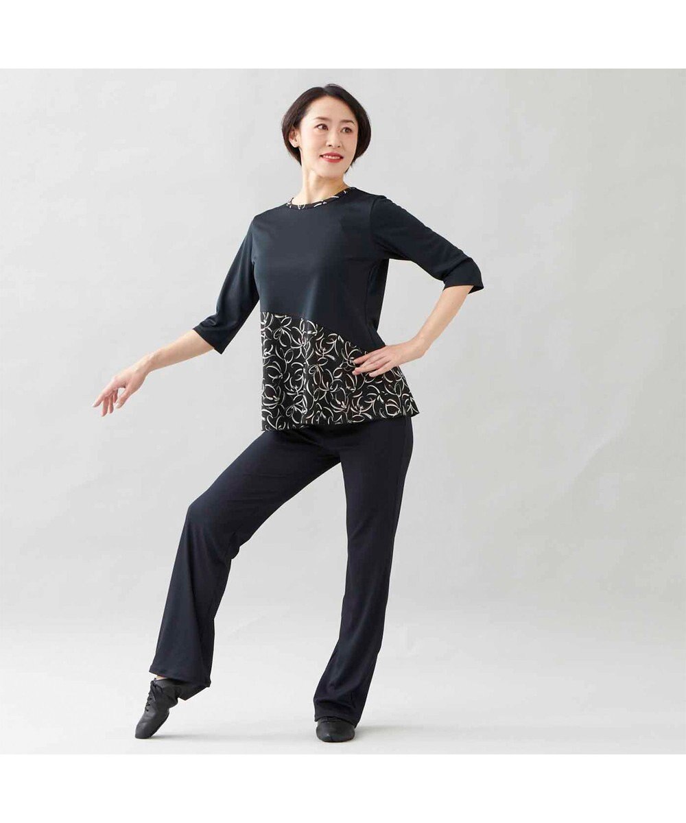 Chacott プリントコンビTシャツ 