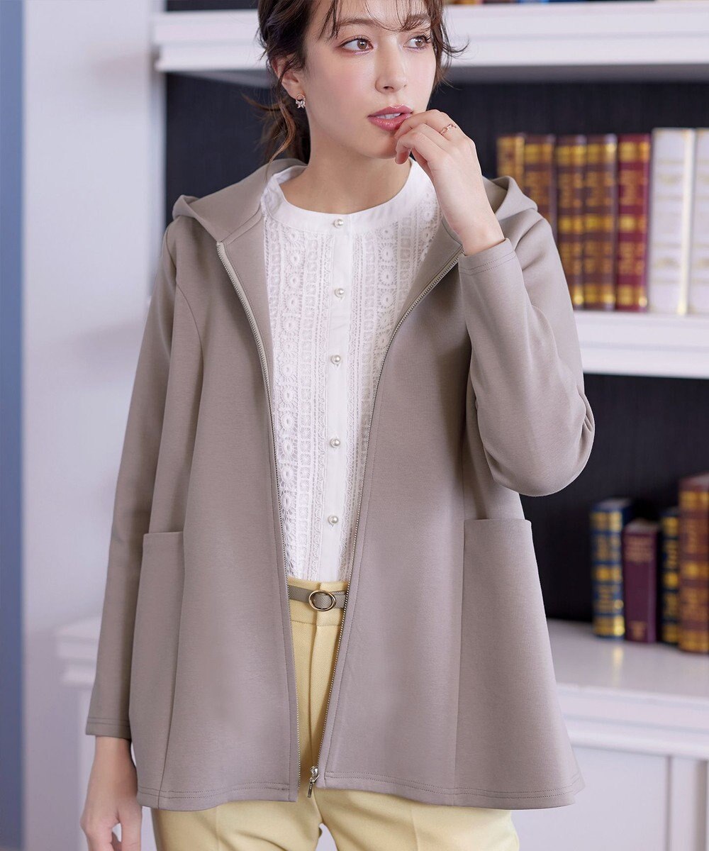 Tiaclasse ソフトダンボールバックフレアフーディー 