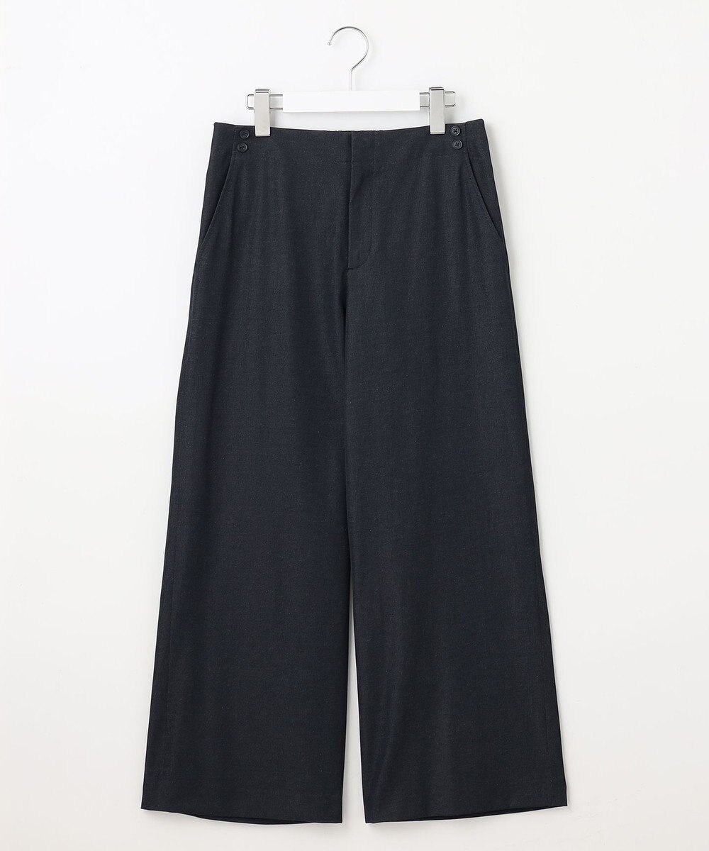 J.PRESS LADIES 【洗える・吸水速乾】麻シェルドライ セミワイド パンツ 