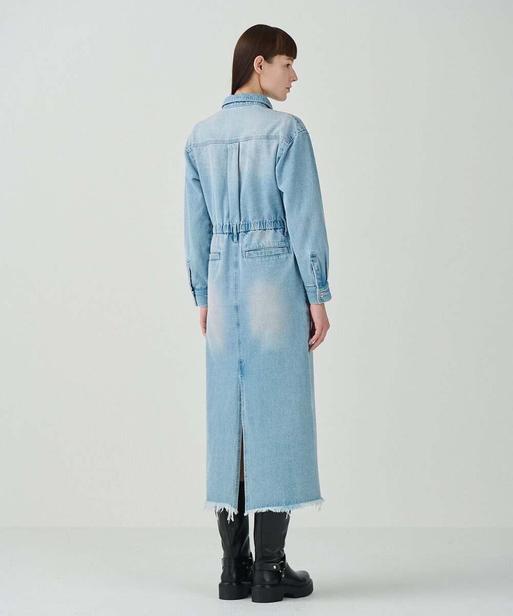 GRACE CONTINENTAL デニムドロストスリットワンピース 