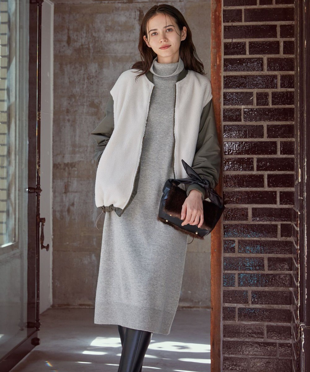 23区 フェイクファー2WAY ショルダー バッグ 