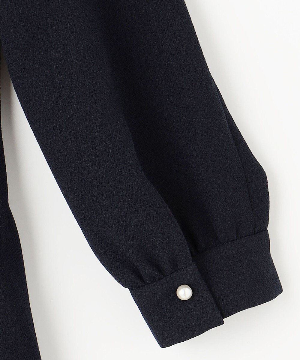 ANY SIS 【洗える】パール調ラインフレア ワンピース 