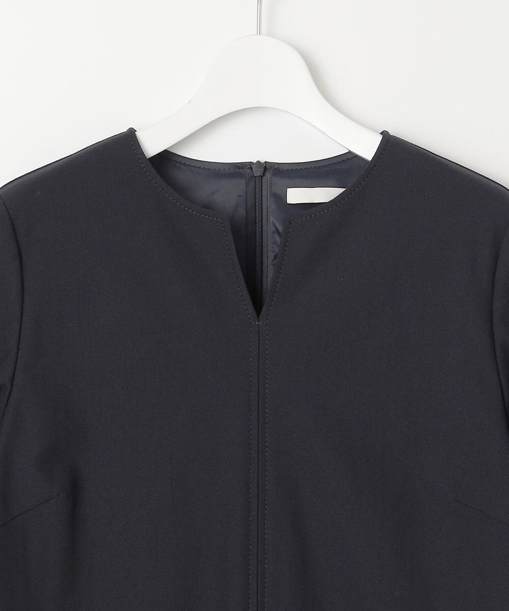 自由区 S 【WEB限定・洗える】カラミストレッチパフスリーブ ワンピース 