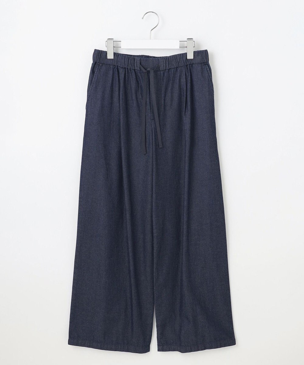 J.PRESS LADIES L 【洗える】5ozバージラコンパクト デニム イージーパンツ 