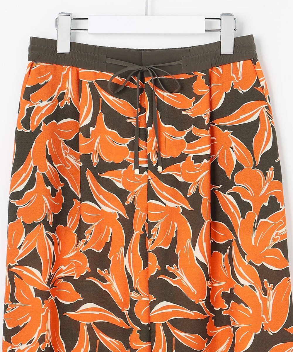 自由区 シアーカラミプリントワイド パンツ 