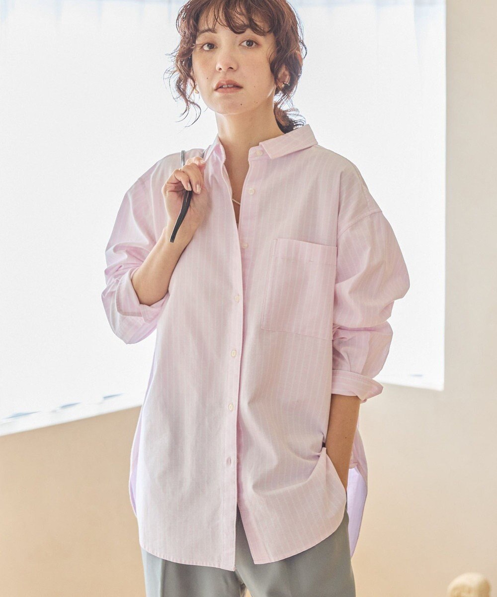 AMERICAN HOLIC ＵＶカットリサイクルコットンオックスシャツ 