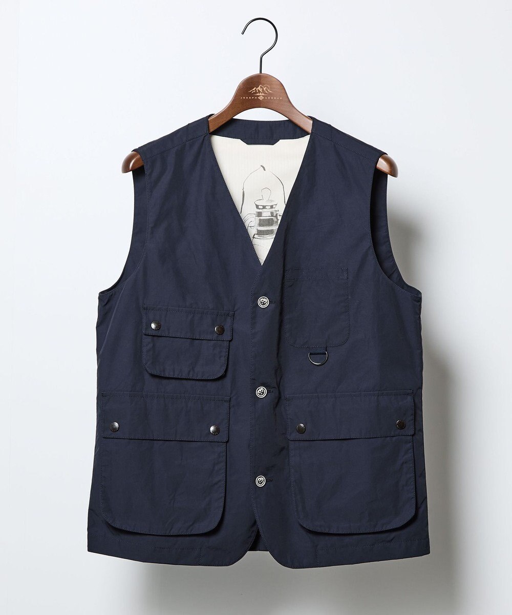 JOSEPH ABBOUD MOUNTAIN 【軽量・テ―ム・ヤルビーコラボ】プリント ワックスクロス ベスト 