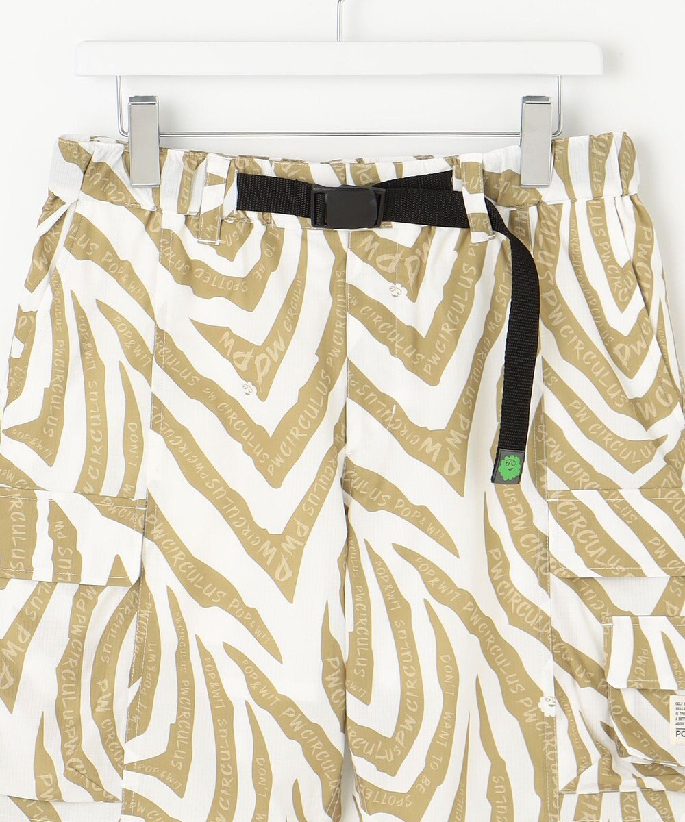 PW CIRCULUS 【高通気 / 軽撥水 / 軽量のDotAir 使用】【MEN】ゼブラ柄ベルテッドショーツ 