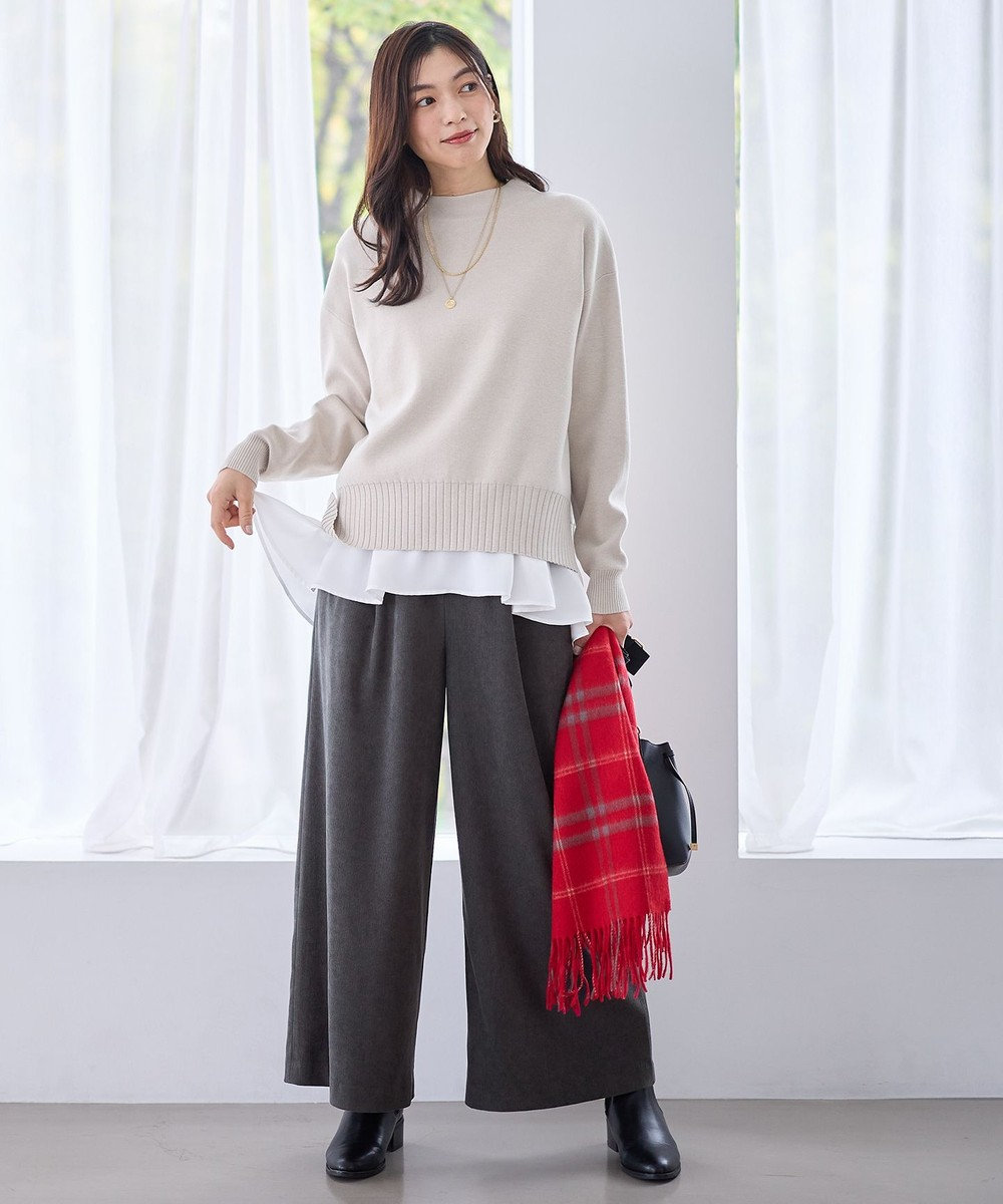 ANY コーデュロイタックバギーパンツ 