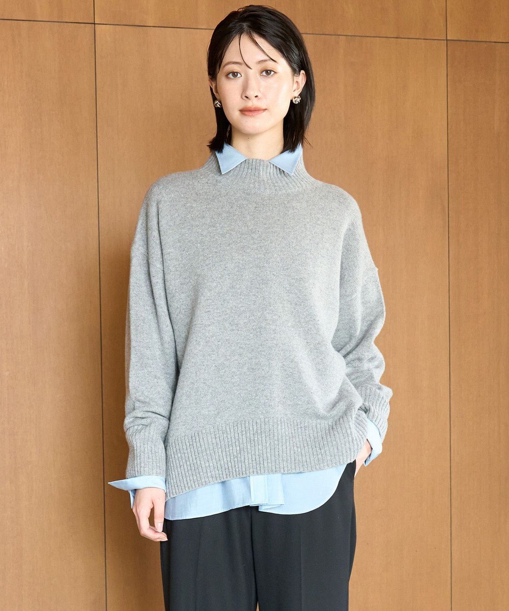 UNFILO カシミヤブレンド ハイネックニット 