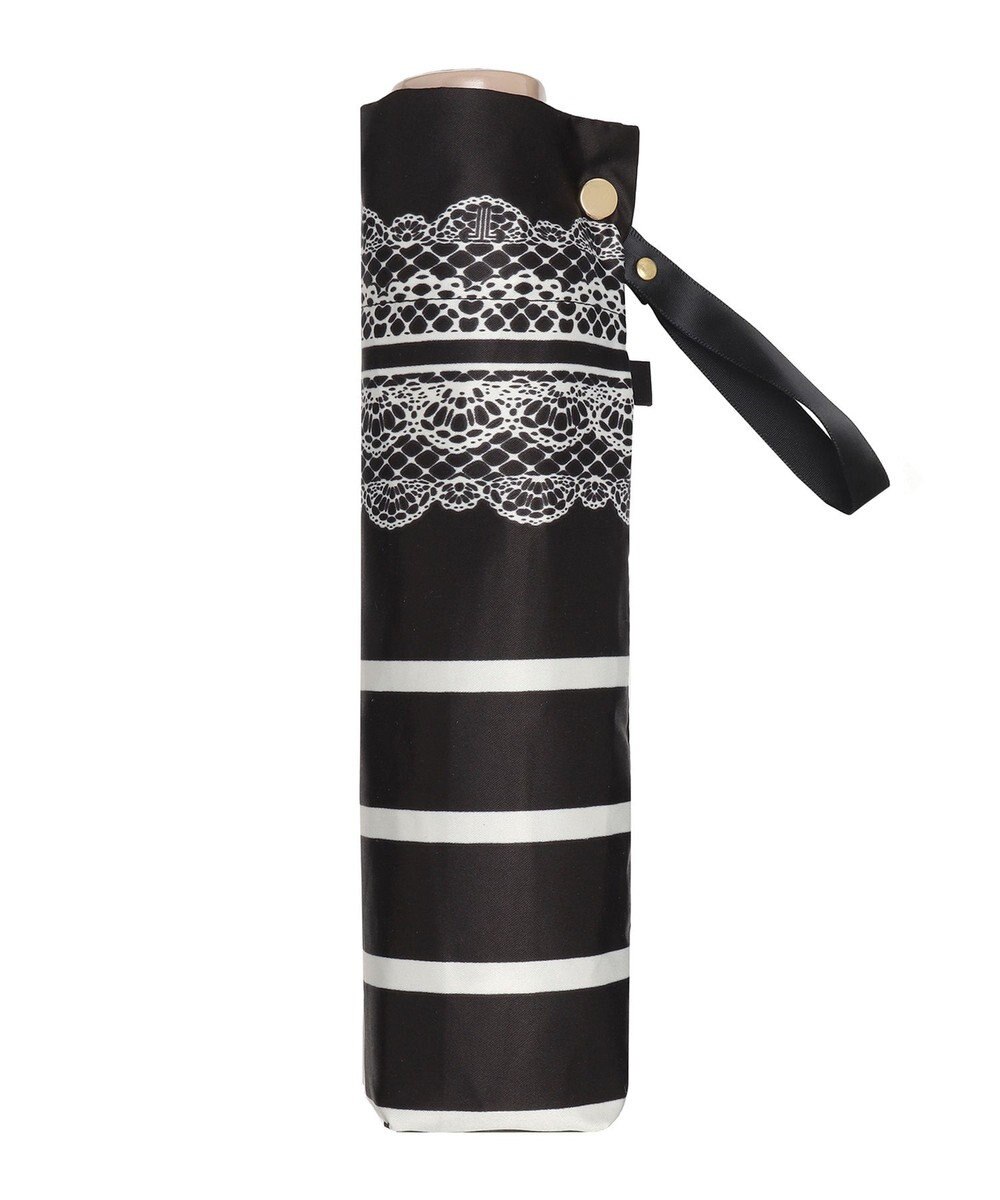 MOONBAT 【雨傘】ランバン　オン　ブルー (LANVIN en Bleu) ボーダー レース 折りたたみ傘 