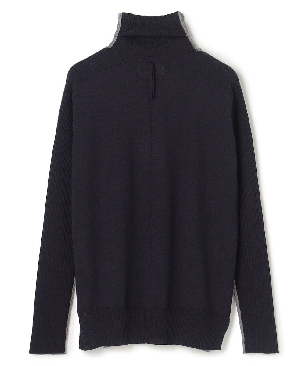 BEIGE， 【洗える・VERY NaVY12月号掲載】LA MONNAIE / バイカラーウールタートルニット 