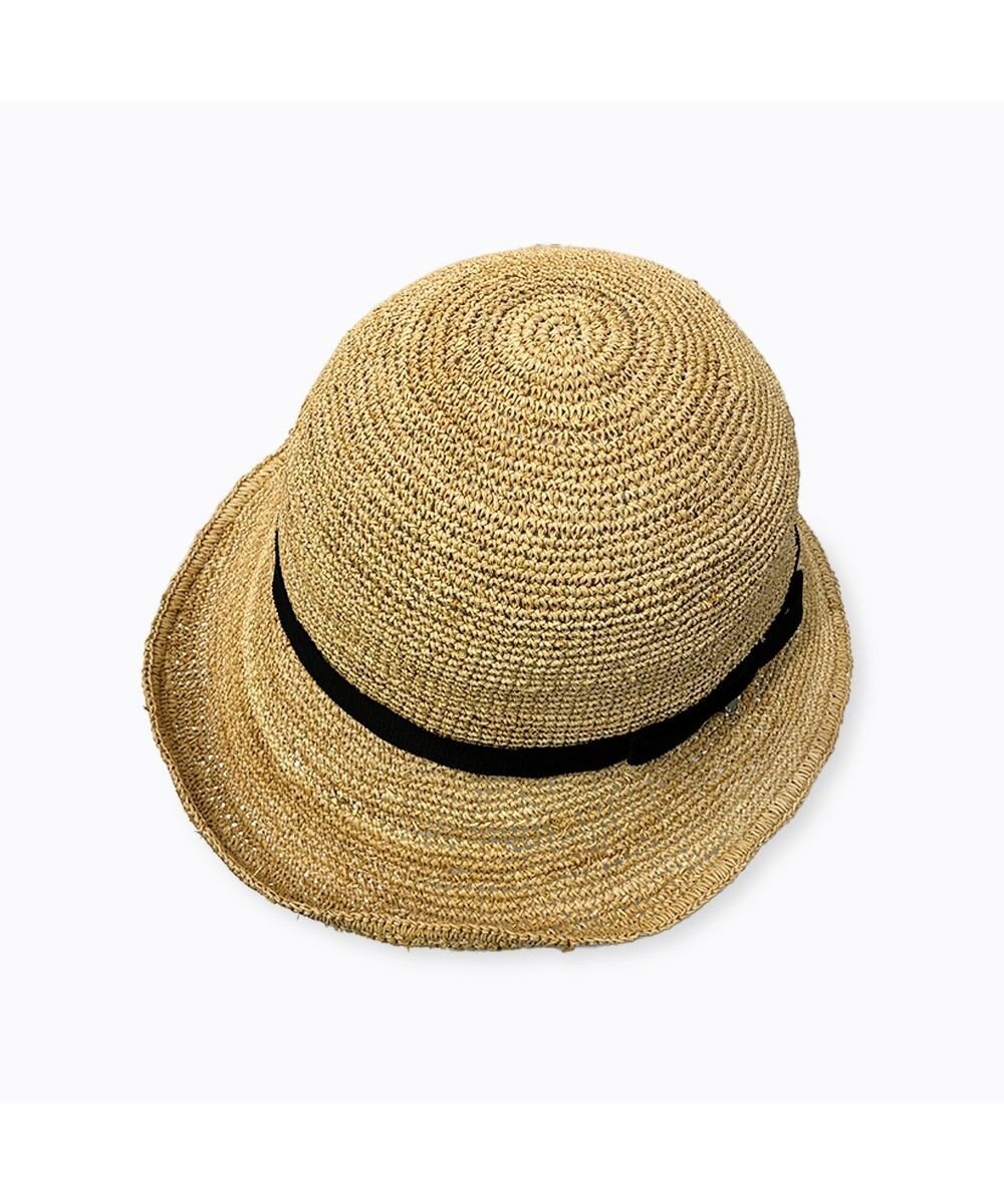 林八百吉商店 un chapeau　エッジアップラフィアハット 