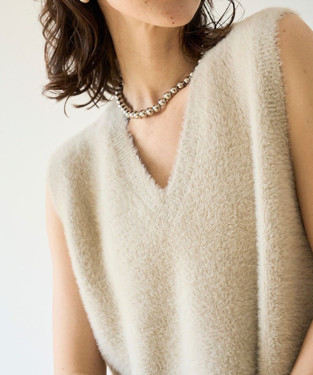 UNFILO L ナイロンシャギー ベスト 