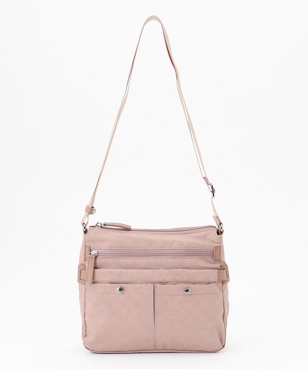 LA BAGAGERIE モノグラム　スクエアナイロンショルダー　Sサイズ 