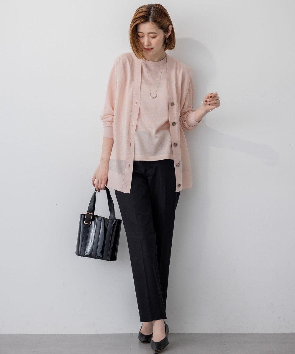 23区 【CanCam10月号掲載/CLASSY.10月号掲載】シャイニーシアー カーディガン 