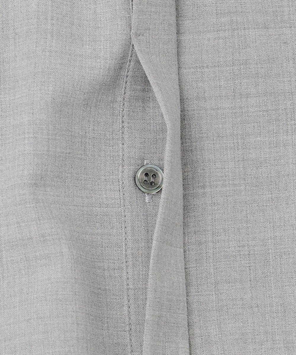 23区 S 【洗える】TWマットクロス シャツワンピース 